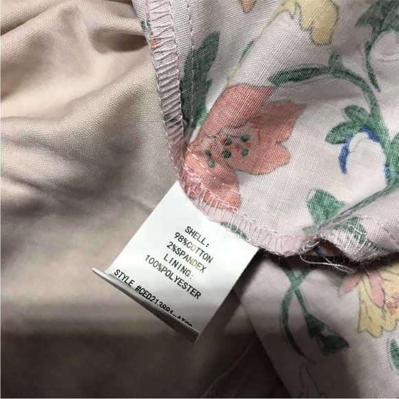 Code X Mode Waist Tie Dress Blush Floral Multi SIze L Pockets Keyhole Neck - Picture 12 of 16